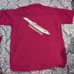 Russian River Men's Casual Button Down Shirt - Burgundy